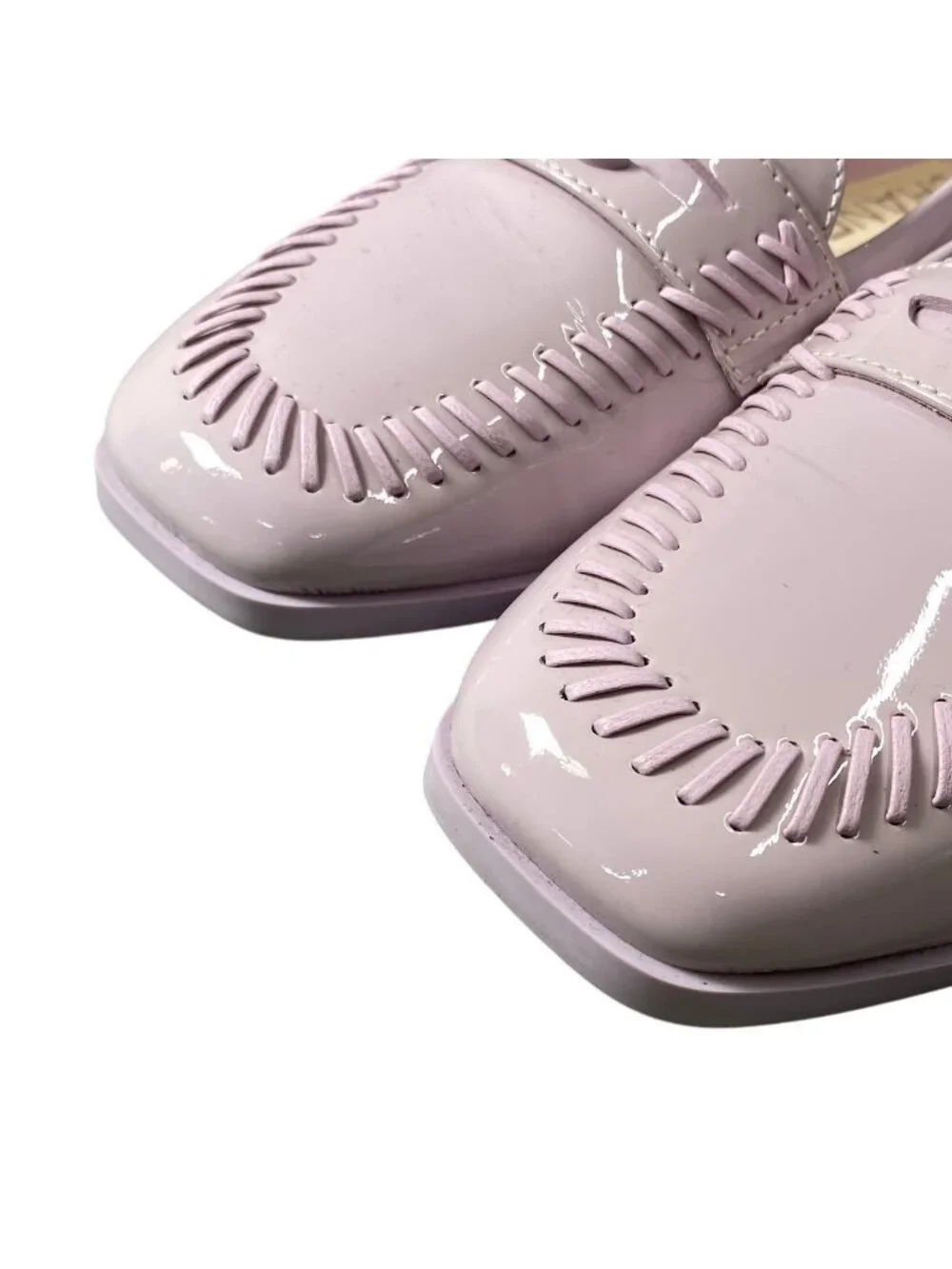 Chanel CC Logo Loafers 36 Sizes Purple Pink Patent Leather
